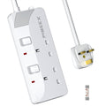 PIBEEX 2 Way Extension Lead with Individual Switches | 3M Power Strip
