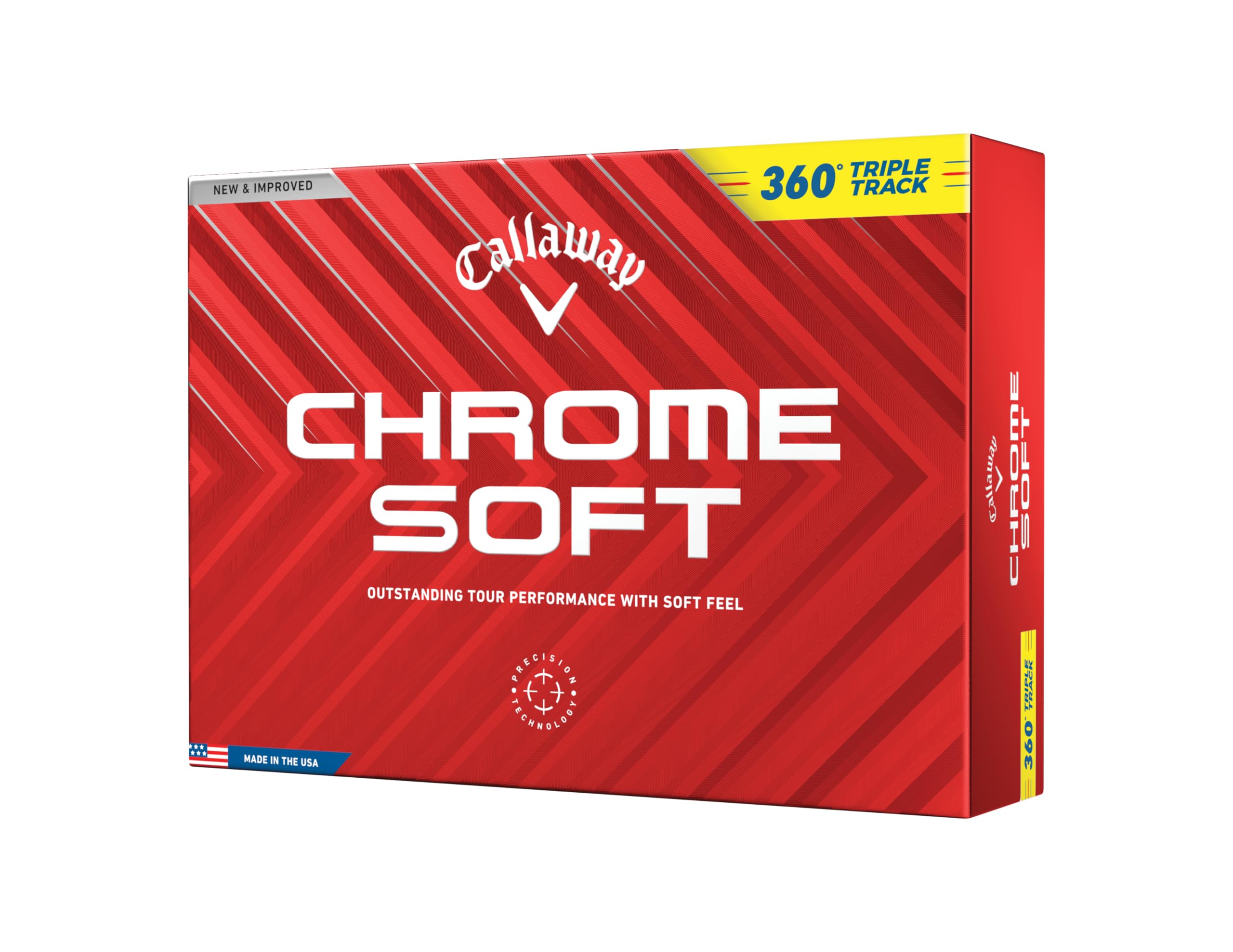 Callaway Chrome Soft 2024 Golf Balls – Yellow 360 Triple Track
