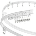 12Ft Flexible Ceiling Curtain Track – Bendable PVC Rail System