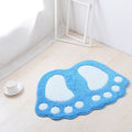 ele ELEOPTION Foot-Shaped Non-Slip Bath Mat | Fast Dry Absorbent Rug