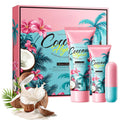 Coconut Oil Skincare Gift Set – 3pc Hydrating Body Care Kit