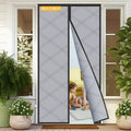 Sylken Thermal Door Curtain – Windproof Oxford Cloth Winter Cover, Grey