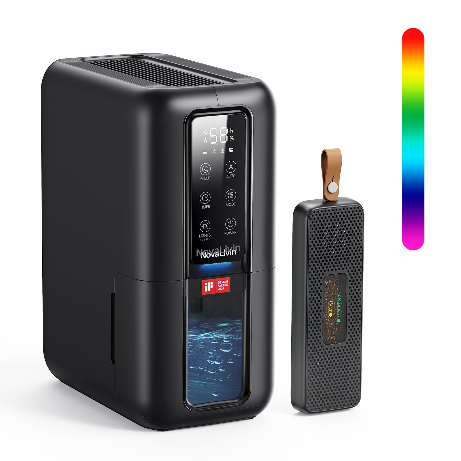 2000ml Portable Dehumidifier | Smart Humidity Control & Timer