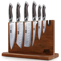 HOSHANHO 7-Piece Japanese Knife Set | High Carbon Steel & Magnetic Block
