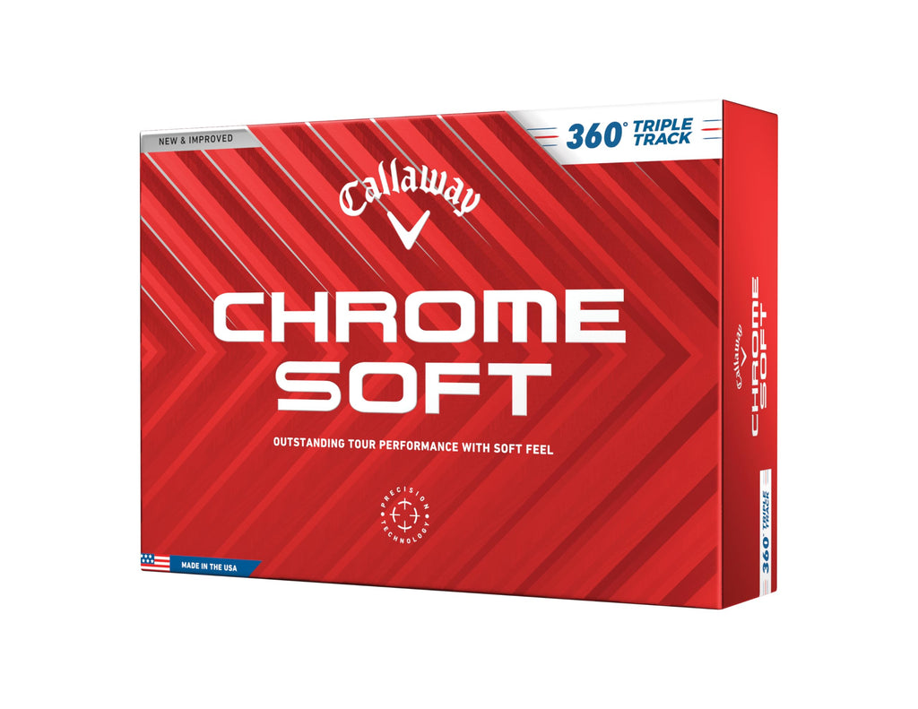 Callaway Chrome Soft 2024 Golf Balls – White 360 Triple Track