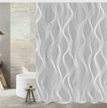 Tennove Geometric Shower Curtain | Waterproof Thick Polyester Fabric
