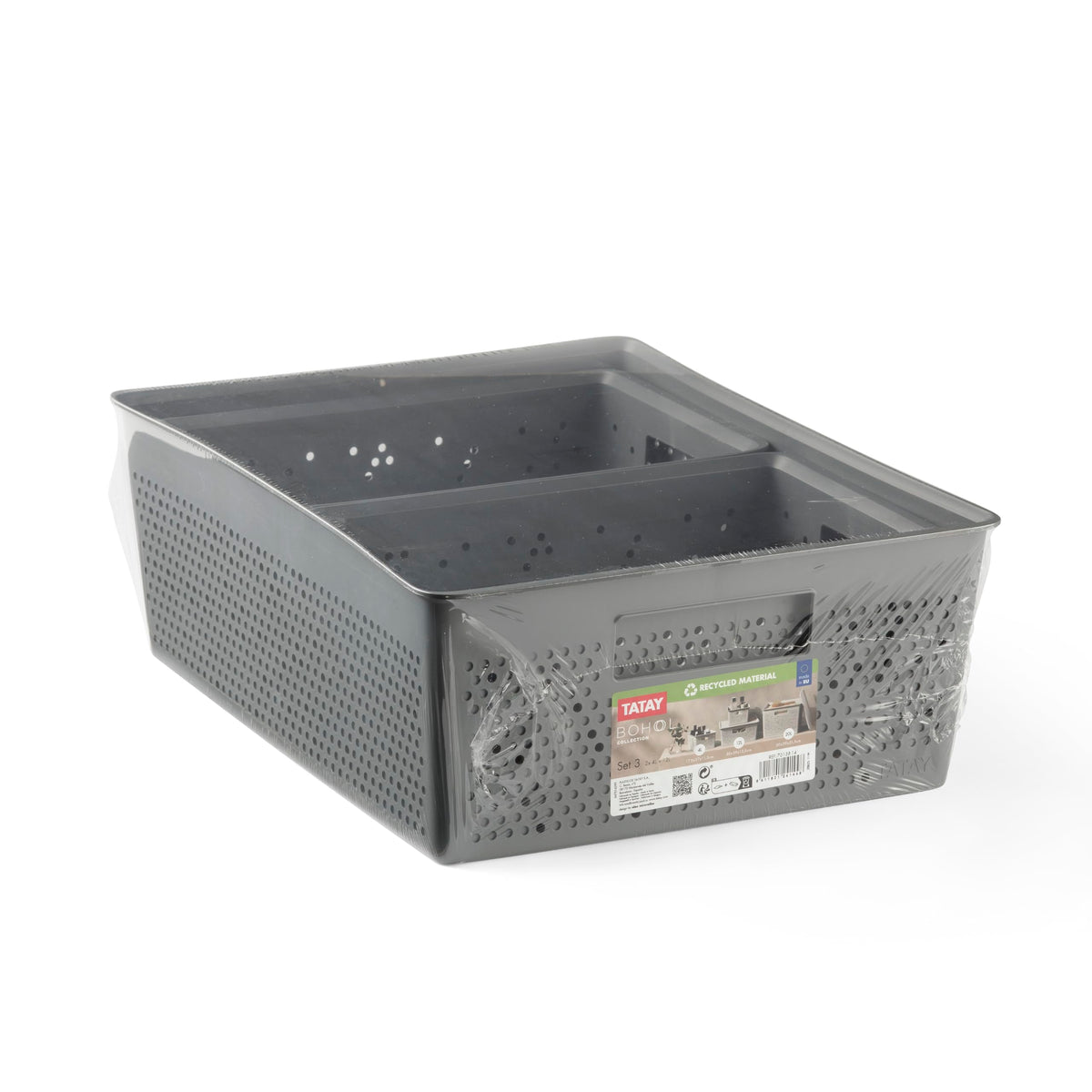 TATAY Storage Basket Bohol BPA-Free Stackable Design Modular Storage Design - image 2