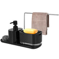 3-in-1 Kitchen Sink Soap Dispenser with Caddy & Drain Tray