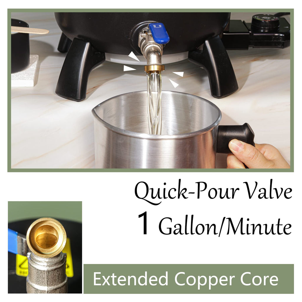 6L Electric Wax Melter for Candle Making – Non-Stick Pot