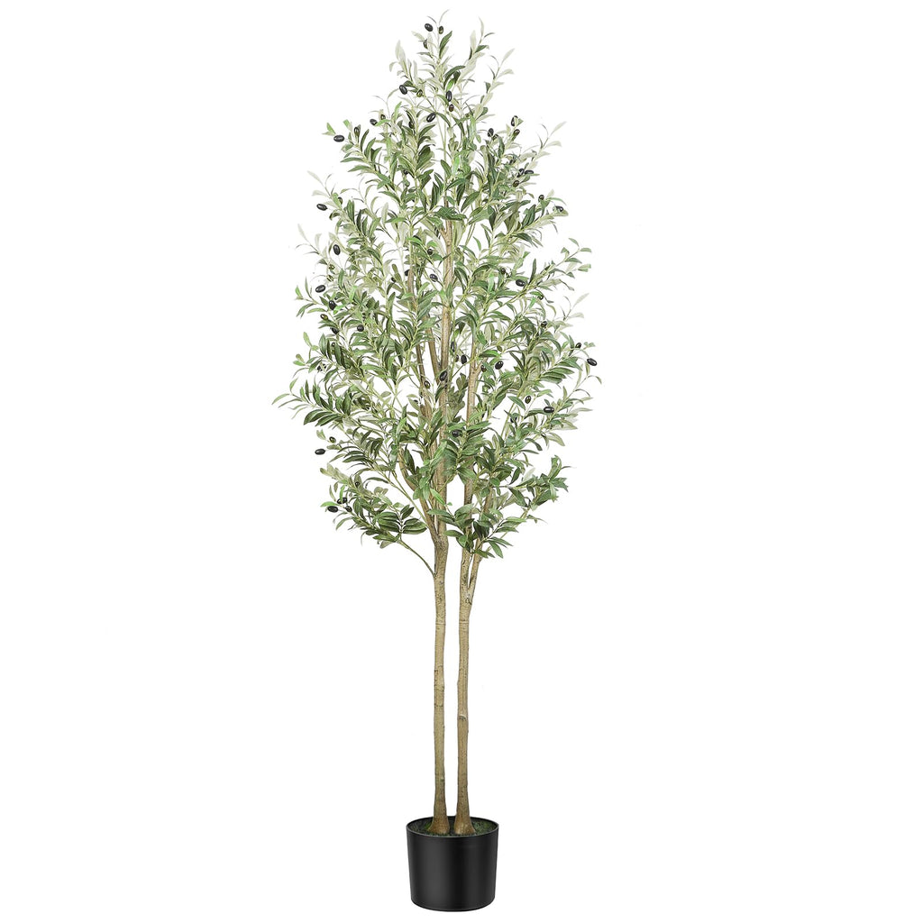 Alupssuc 7FT Artificial Olive Tree | Realistic Faux Silk Potted Plant