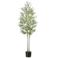 Alupssuc 7FT Artificial Olive Tree | Realistic Faux Silk Potted Plant