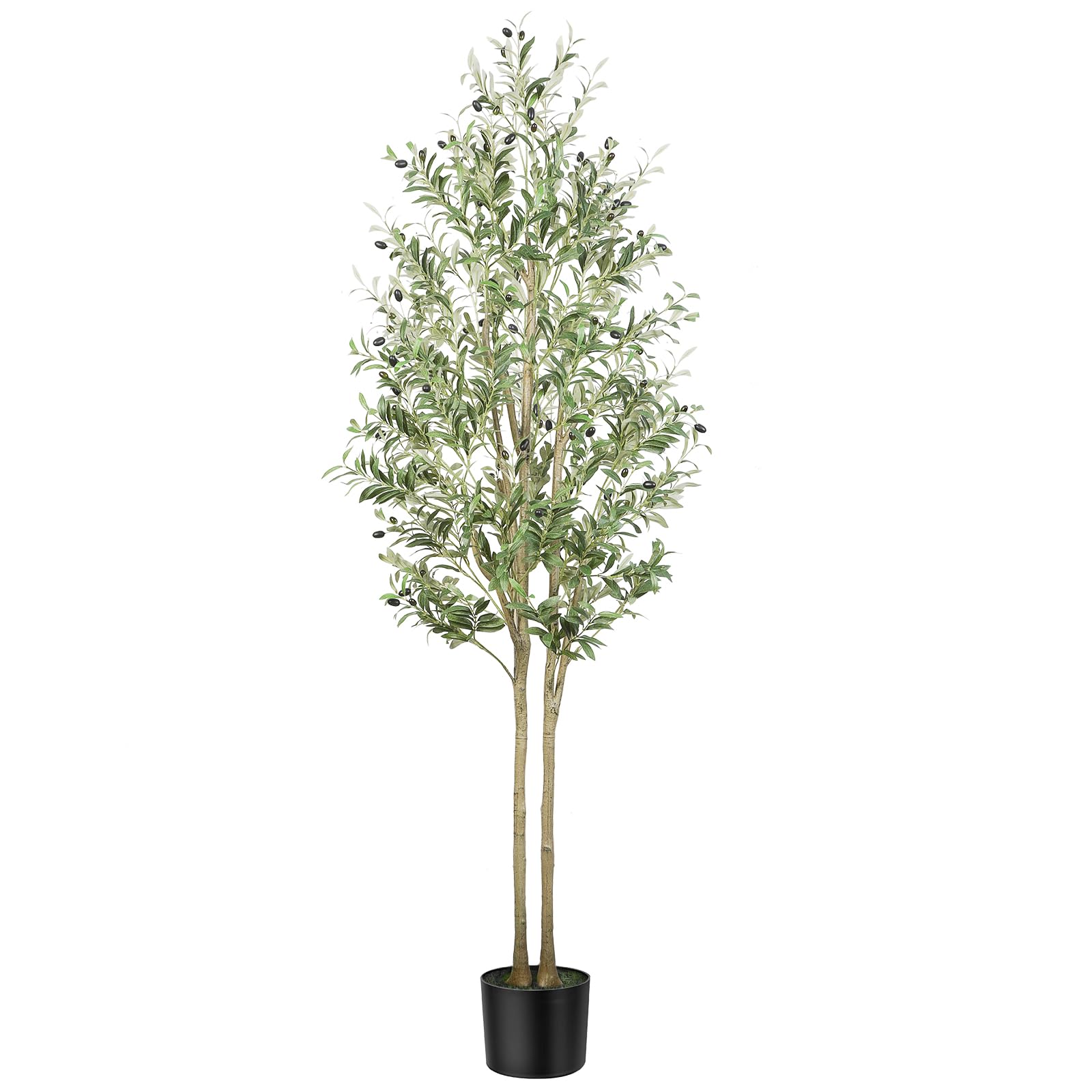 Alupssuc 7FT Artificial Olive Tree | Realistic Faux Silk Potted Plant