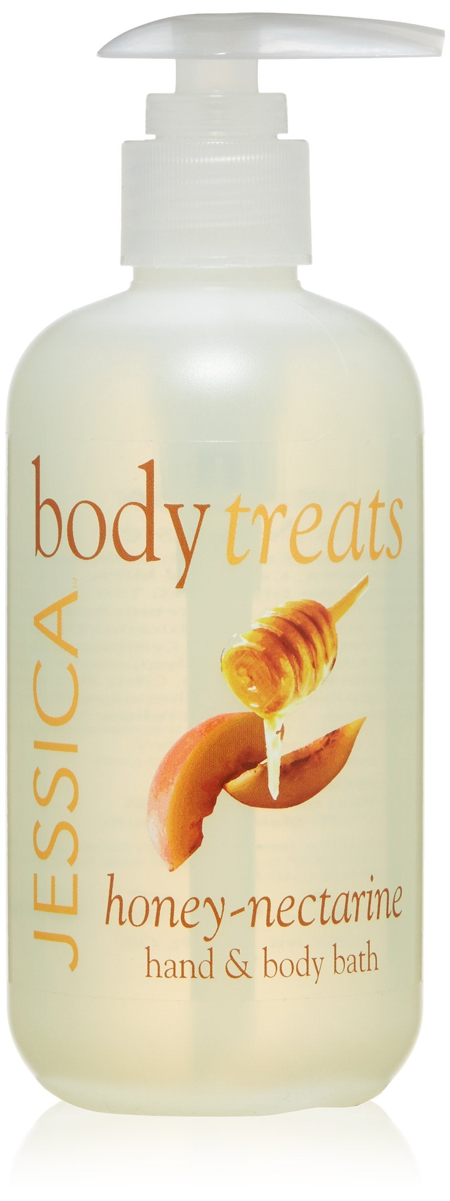 Jessica Honey Nectarine Hand and Body Bath - Soap-Free Shower Gel 251ml