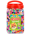 Tiehuoxia 4500pcs Pony Beads for Bracelet Making | 6x9mm Kandi Beads