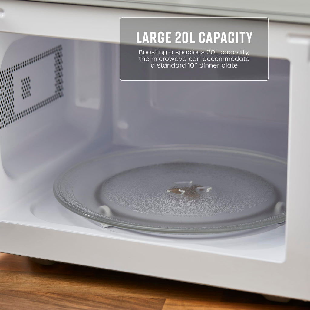 Swan 20L Manual Microwave – 700W with 5 Power Levels, Black