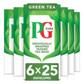 PG Tips Green Tea Bags - Bulk 150 Plant-Based Biodegradable Tea Bags