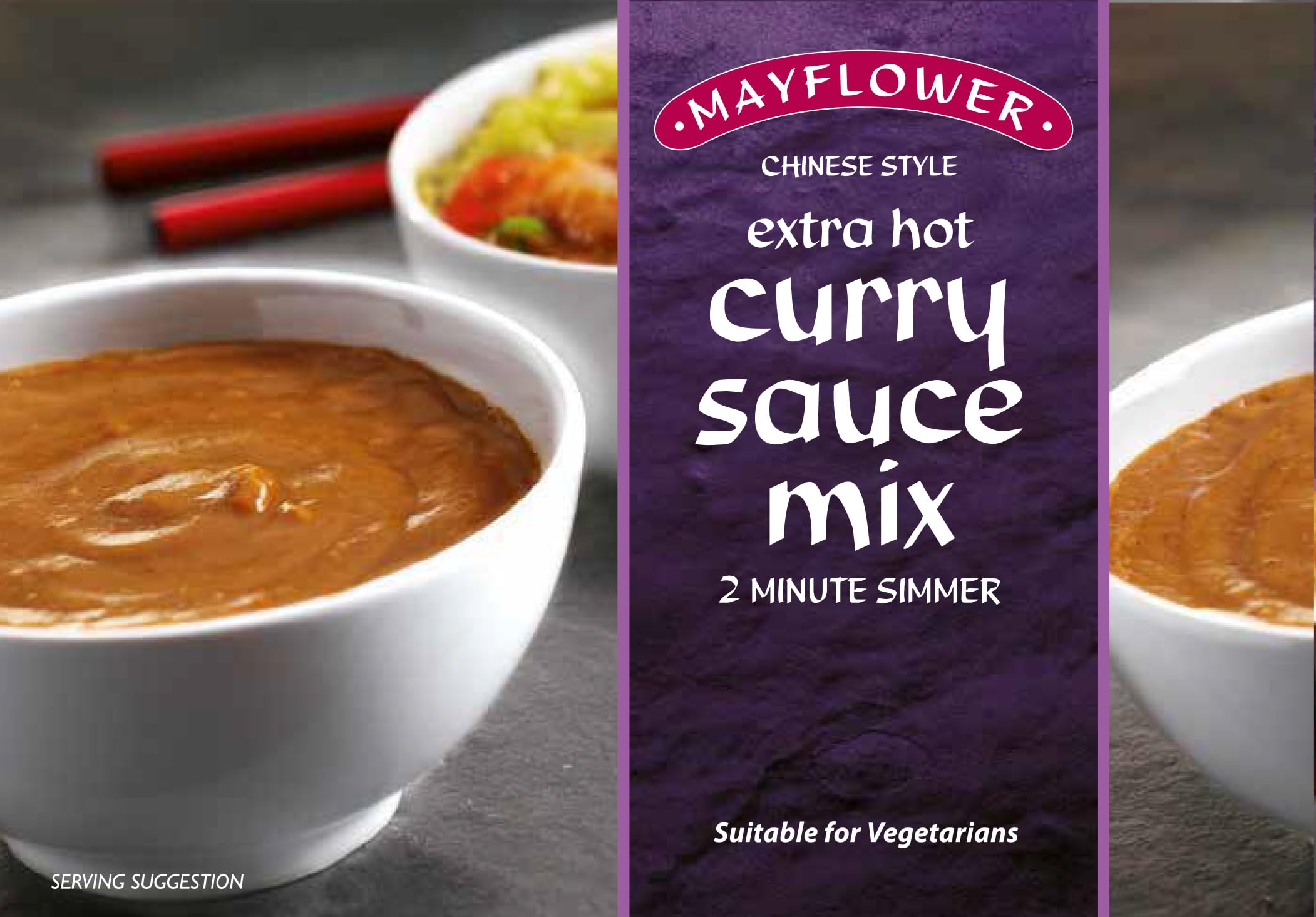 Mayflower Extra Hot Curry Sauce Mix – 340g Boxes (Bulk Pack of 12)