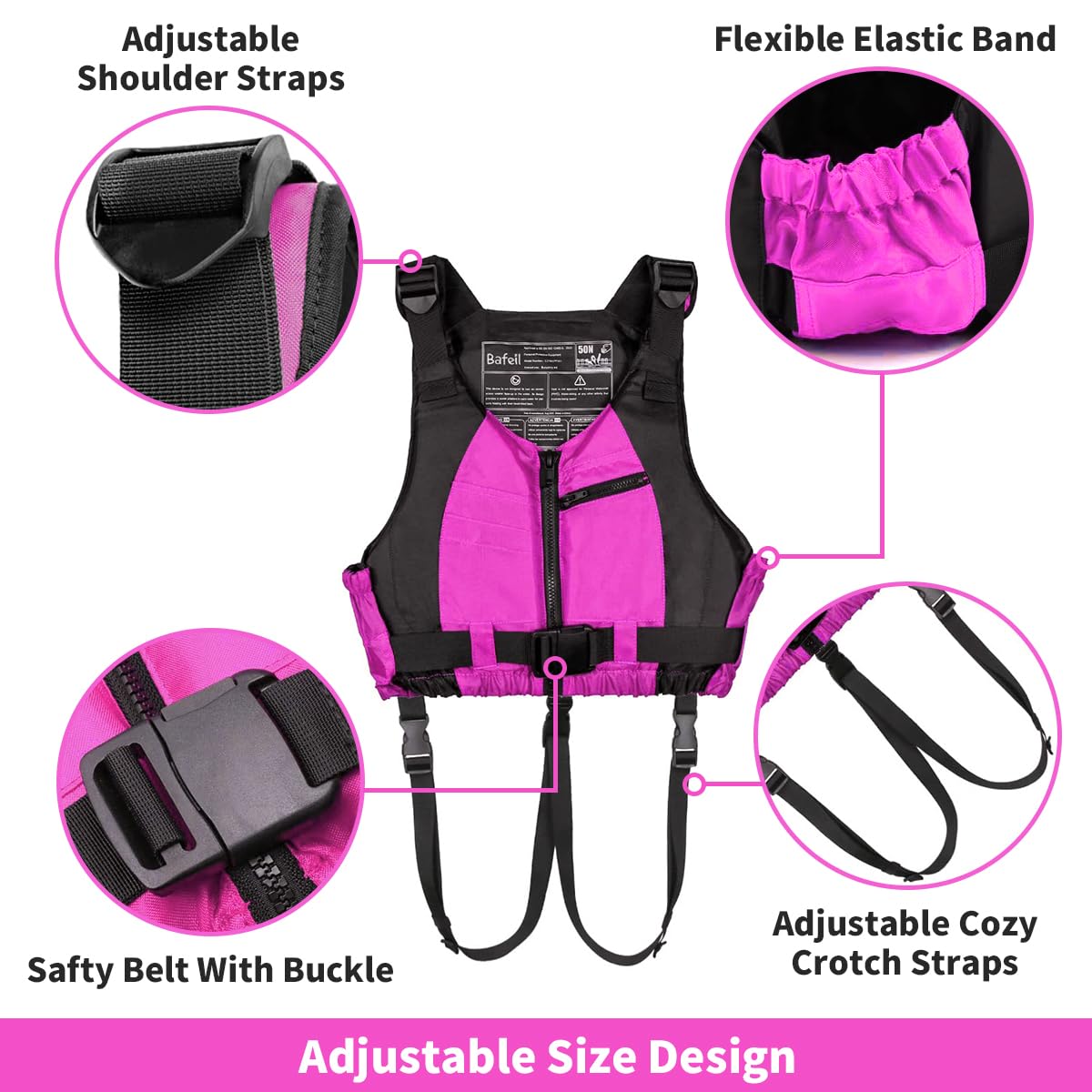 Owntop Buoyancy Aid - Adjustable Swim Vest for Kayaking and Fishing
