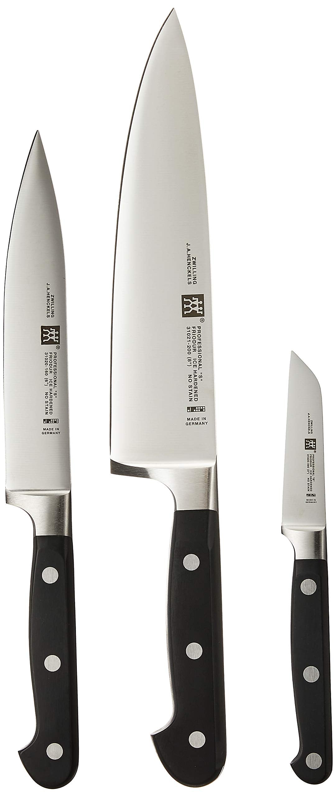 Zwilling Professional S 3-Piece Knife Set | Stainless Steel Cutlery