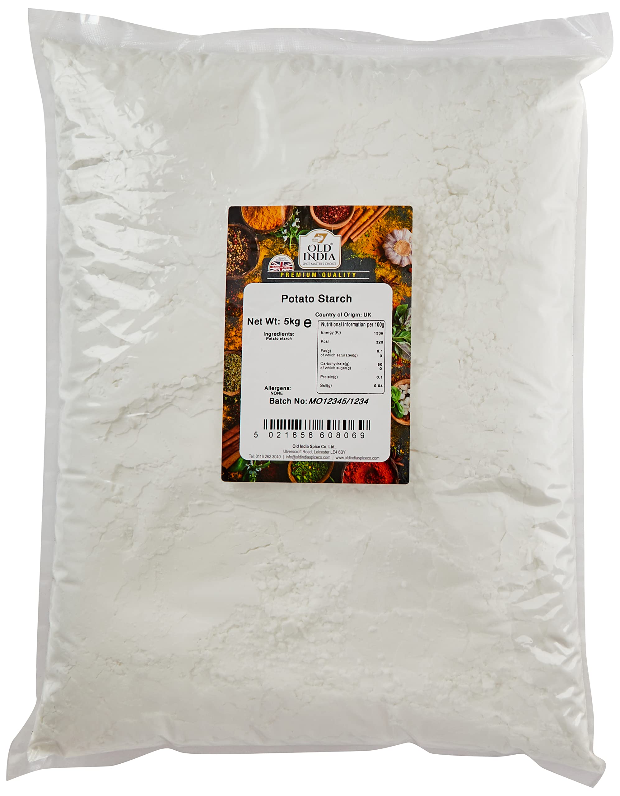 Old India Potato Starch – 5kg Bulk Gluten-Free Baking Ingredient