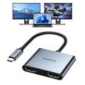 KOZYC USB C to Dual HDMI Adapter 4K@60Hz Splitter for MacBook & Windows