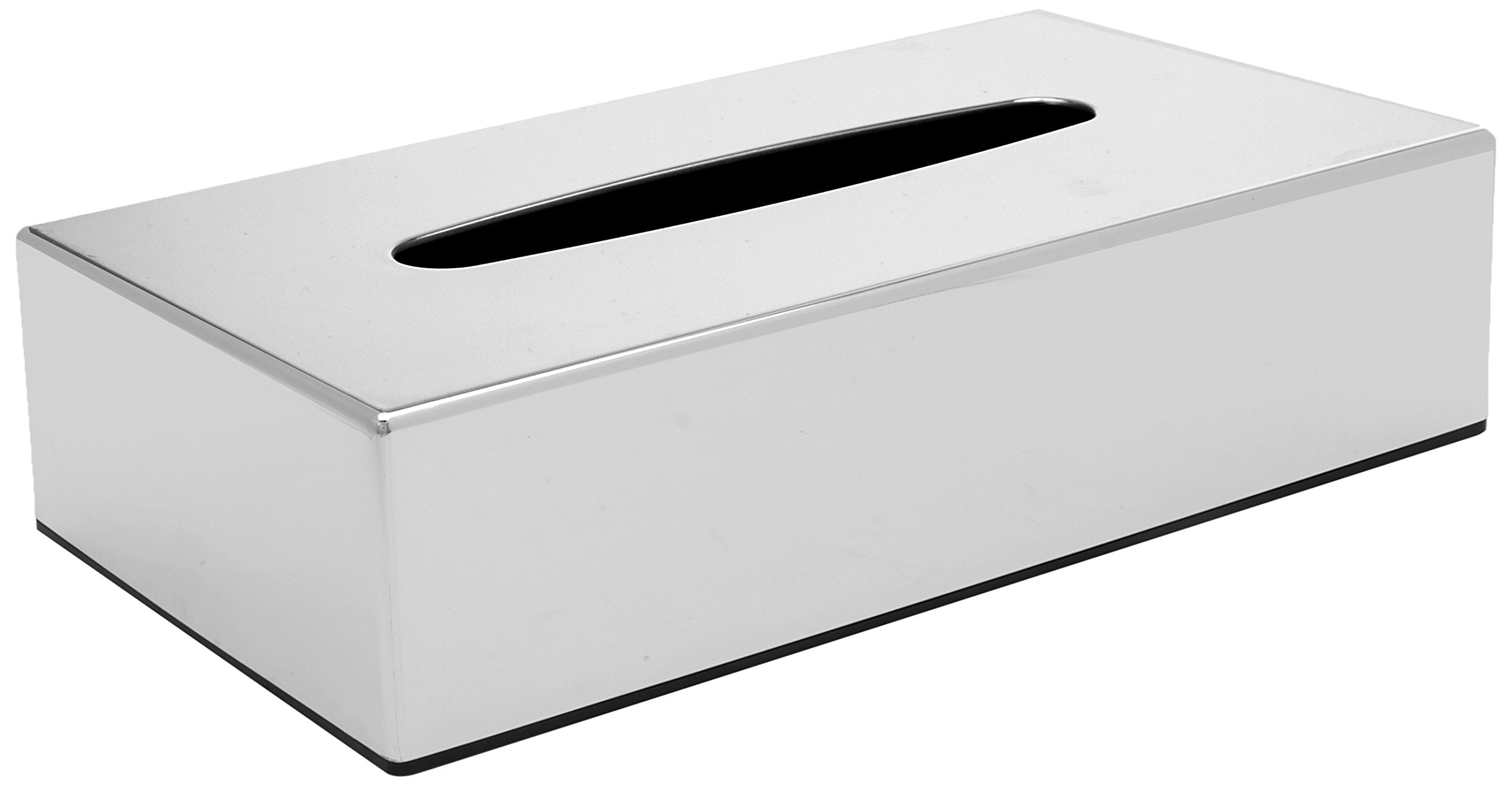 Stalwart CF121 Rectangular Tissue Holder – Chrome Bathroom Dispenser