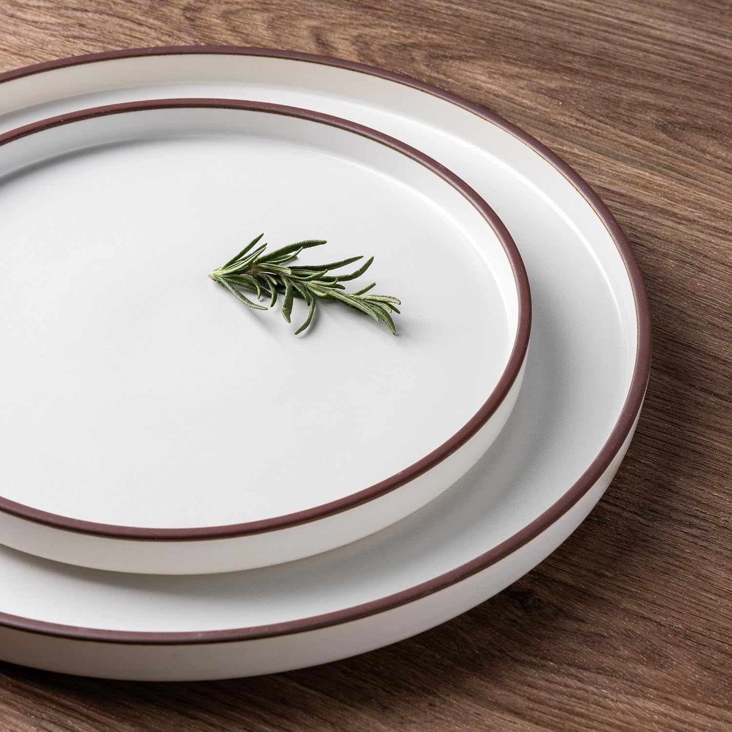 LeRatio 12-Piece Stoneware Dinnerware Set | Chip-Resistant Service for 4