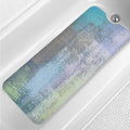 Jolof Store Turquoise Bathtub Mat – 40x16 Extra Long Non-Slip Bath Mat
