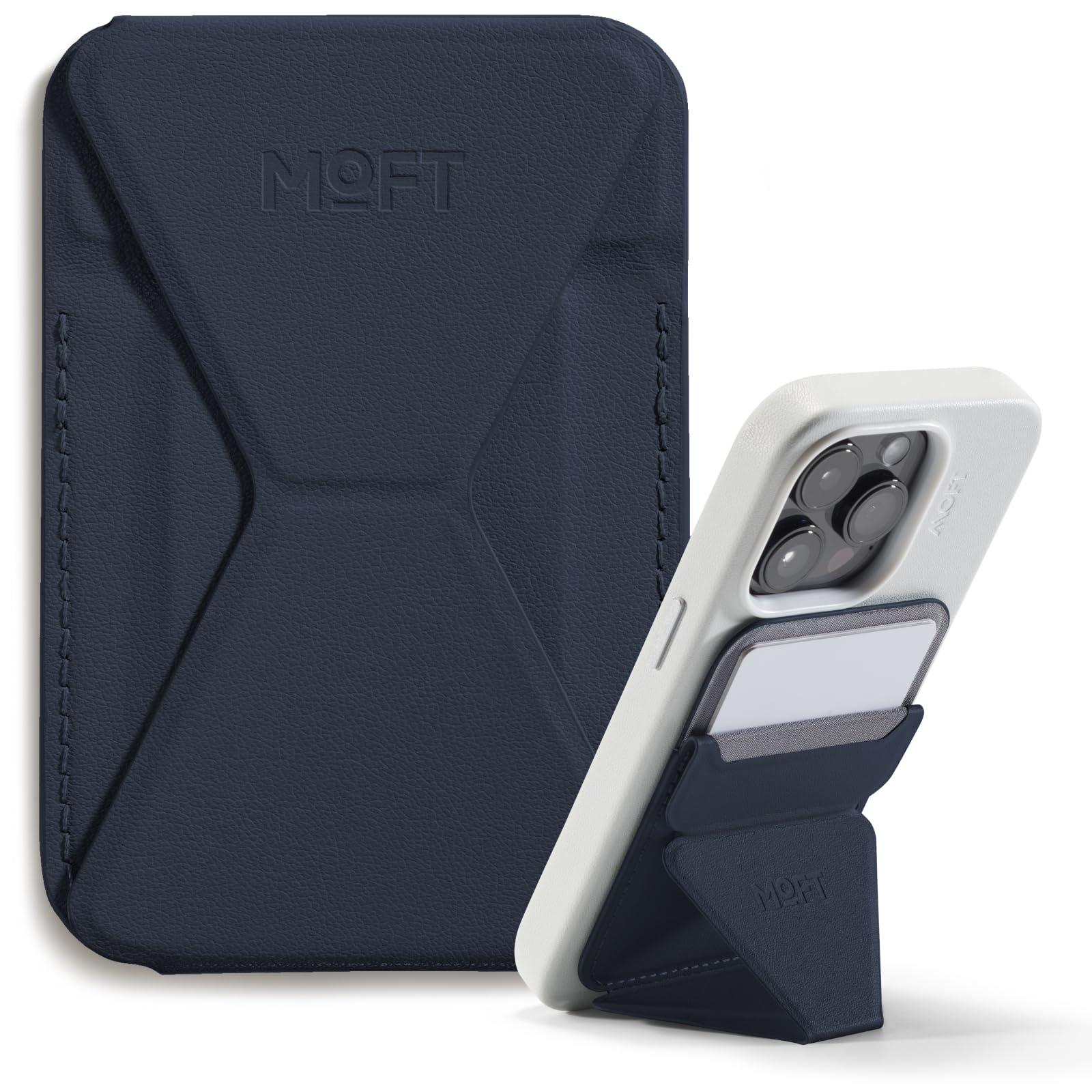 MOFT MagSafe Wallet Stand | MOVAS Vegan Leather iPhone Card Holder