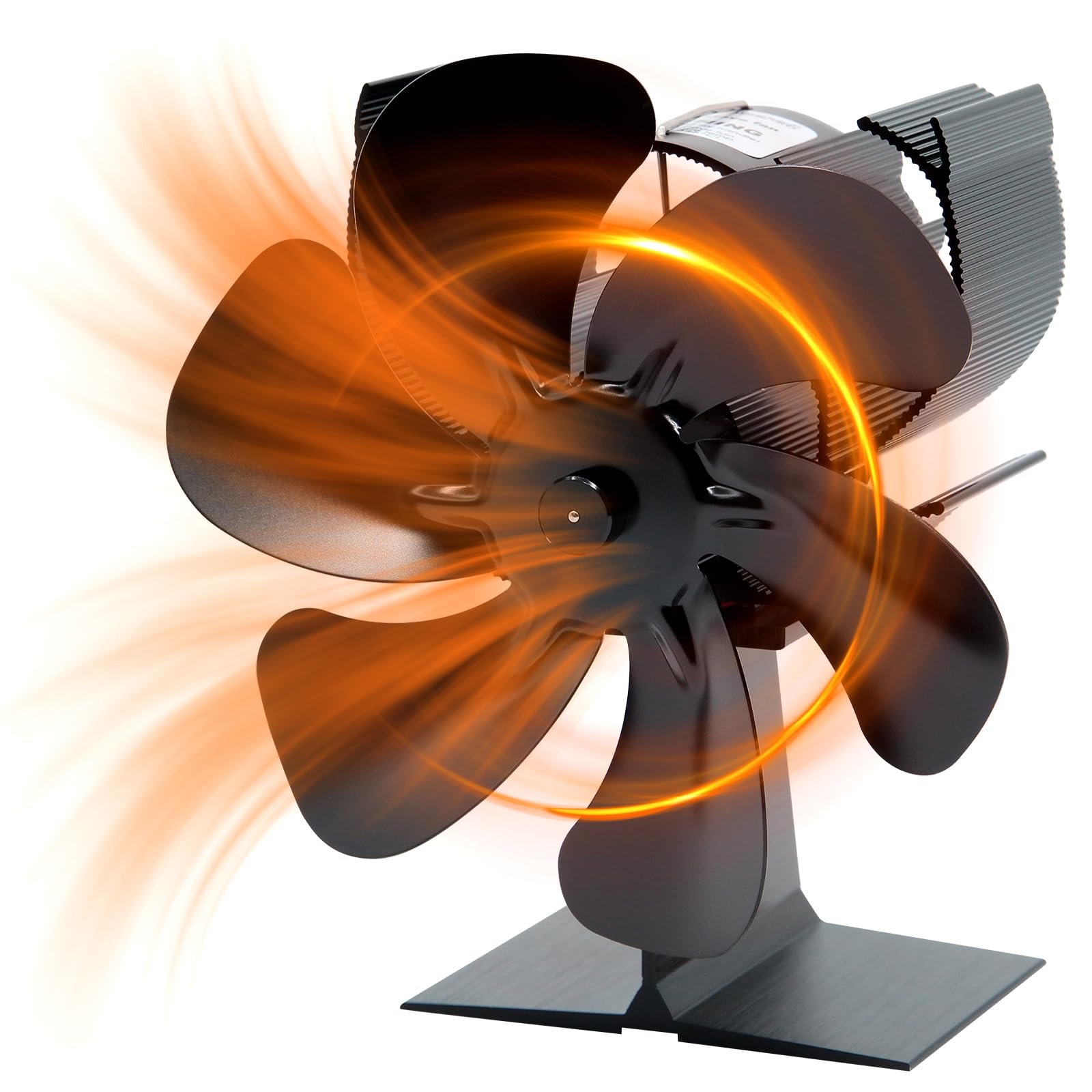 YAZIONG Heat Powered Stove Fan for Wood and Log Burners | HL-500Q4