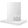 HaberCrafts A2 Canvas Panels | 100% Cotton Primed Art Boards - 5 Pack