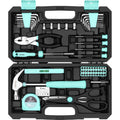 DEKO 62-Piece Hand Tool Kit | Home Repair DIY Toolbox Set for Men