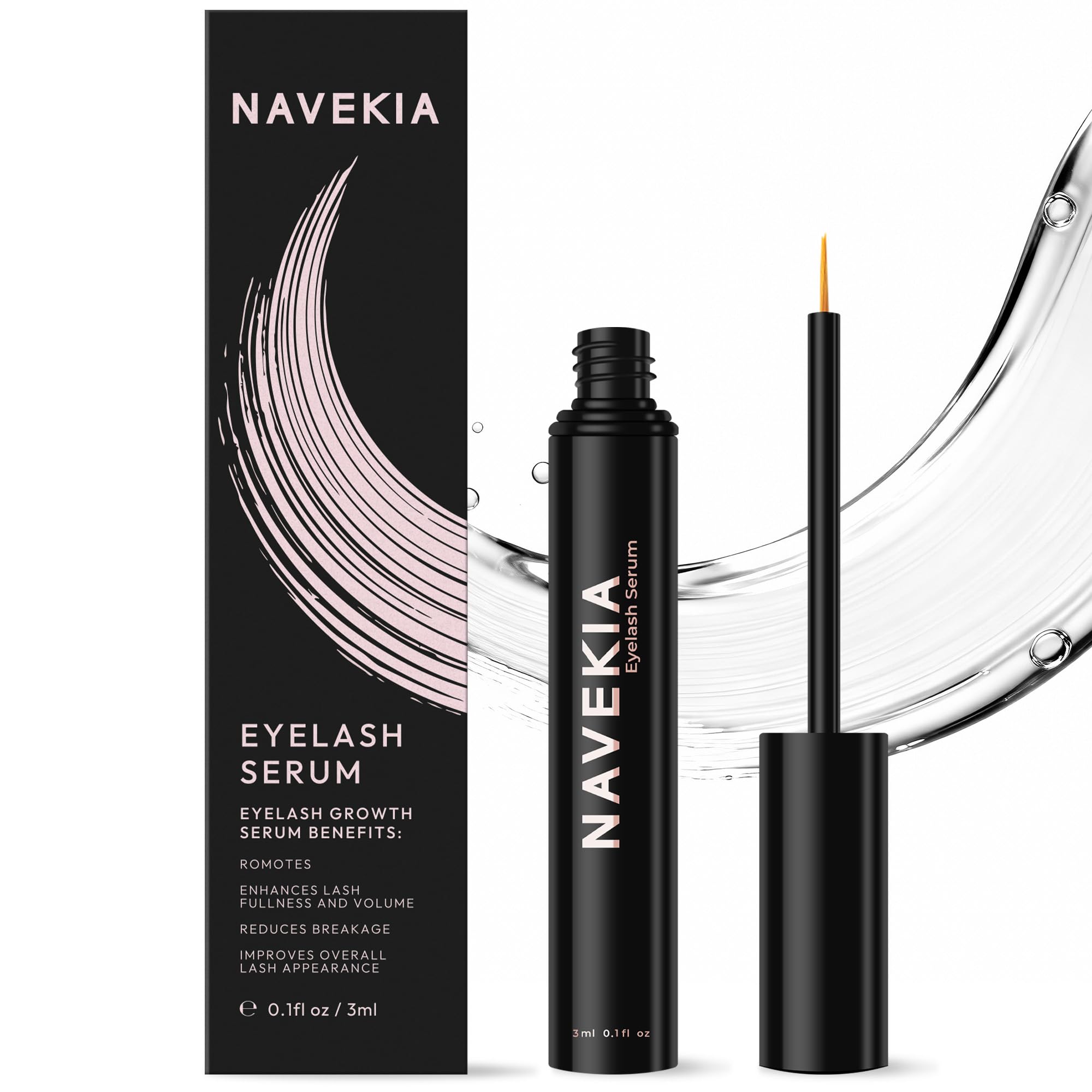 Navekia Lash Serum – Peptide & Bio-Enzyme Formula for Sensitive Eyes
