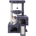 Cat Tree Tower – Multi-Level Activity Centre with 2 Condos, Grey