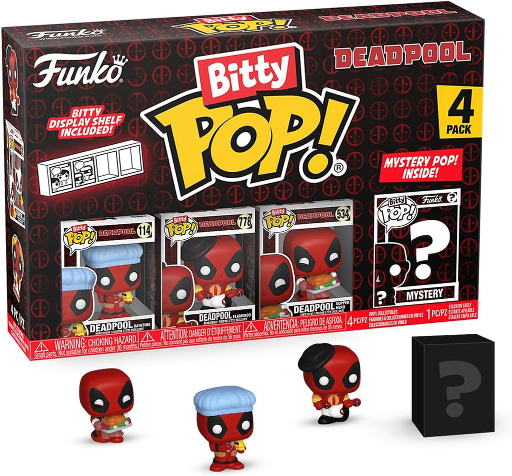 Funko POP! Bitty Deadpool 4-Pack - 0.9-Inch Mystery Mini Figures