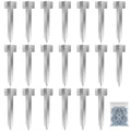 Heavy Duty Railway Sleeper Brackets | 20-Pack Galvanised Steel