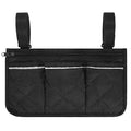 TIXIPEM 1-Pack Beach Chair Armrest Bag 12.8"x7" Polyester, Black