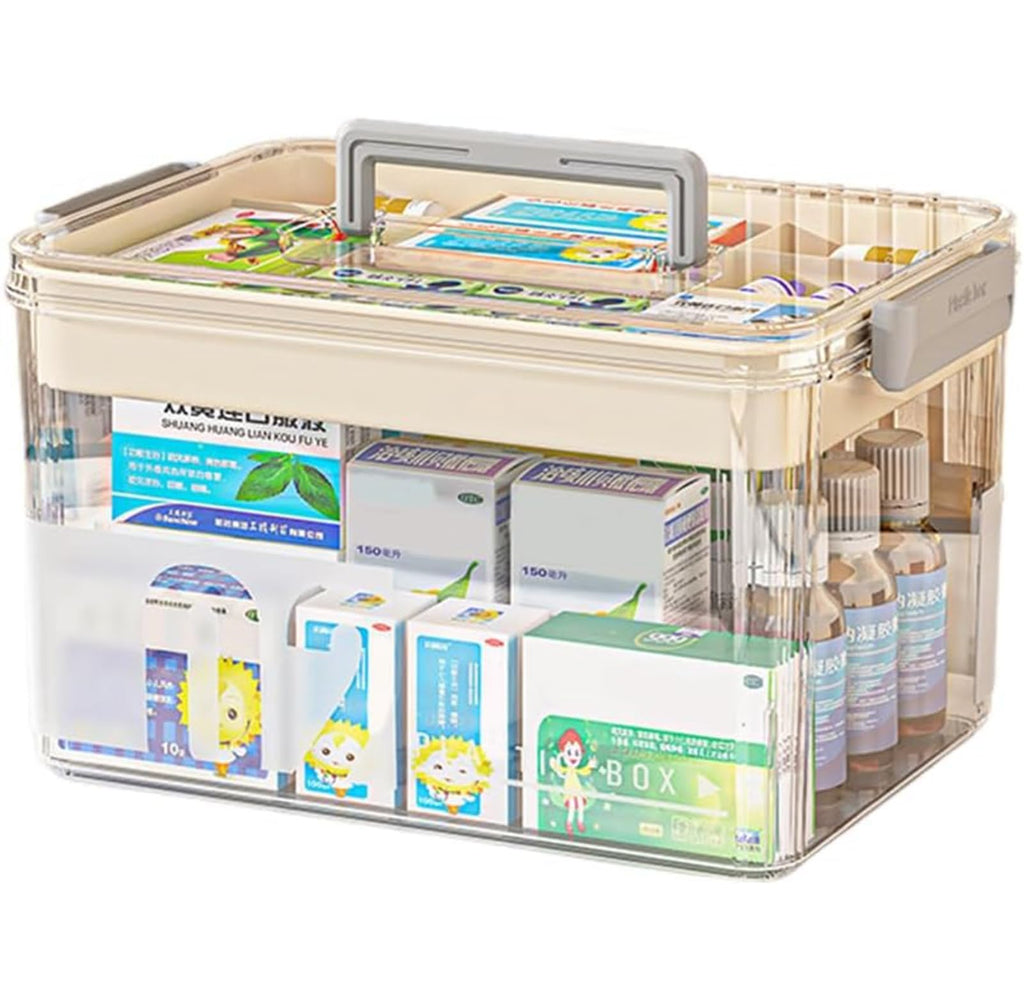 Yongheng Medicine box, Medicine storage Box, Medicine Storage Box Large, Portable with Lid Medication Storage Box - image 1
