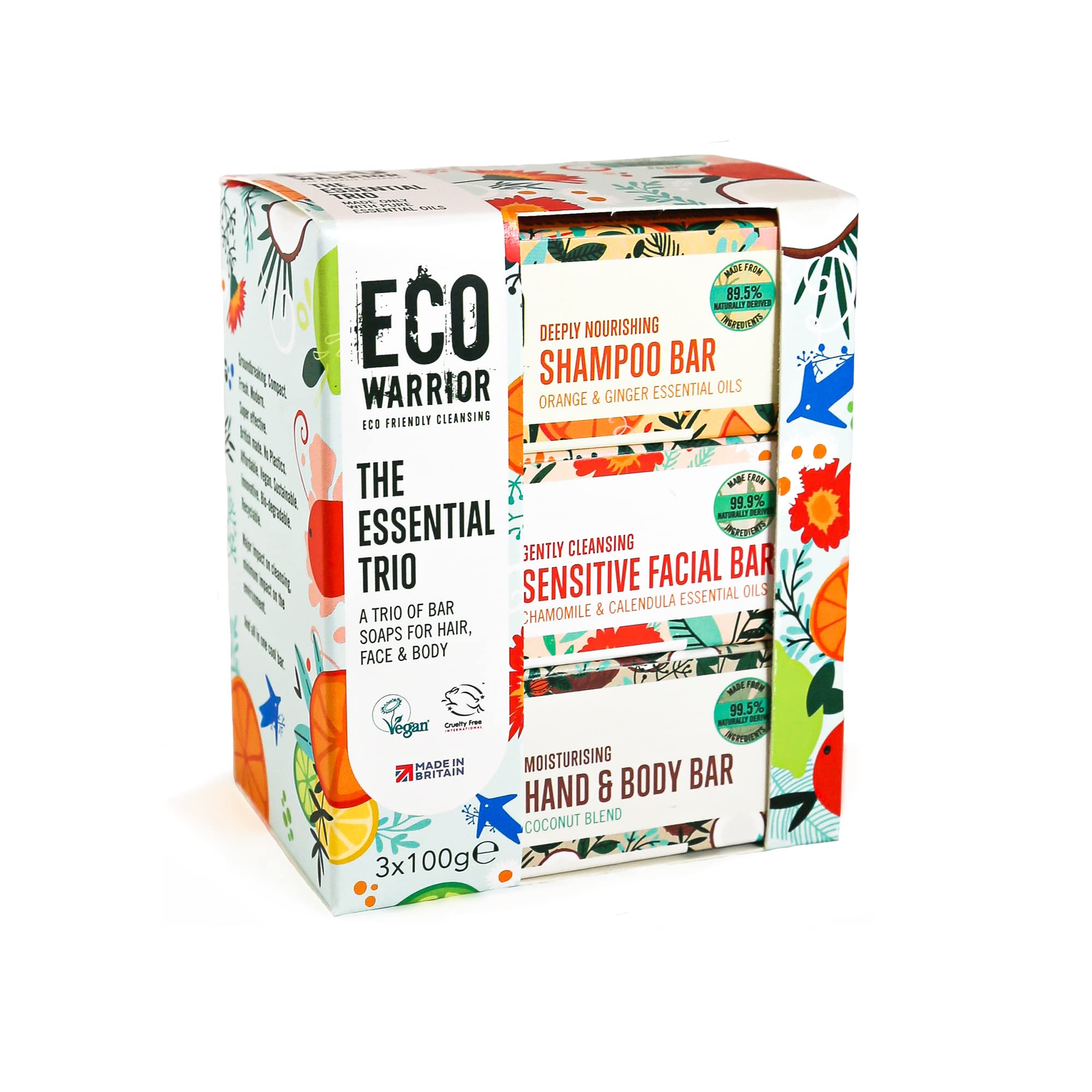 Little Soap Company Eco Warrior Vegan Soap Gift Set - 4 Bar Pack