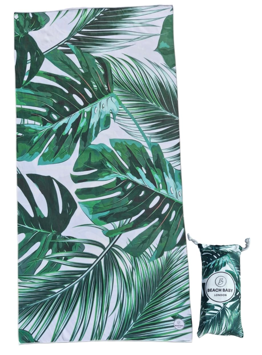 Beach Baby London Sand-Free Microfiber Beach Towel – Quick Dry, 130x80cm
