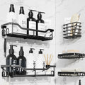 Kitsure 5-Pack Shower Caddy – Rustproof Stainless Steel Bathroom Shelves