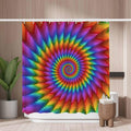 Jolof Store Abstract Burst Shower Curtain – Mold Resistant Polyester