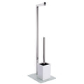 MSV Stainless Steel Toilet Brush Rod – Modern White Bathroom Hardware