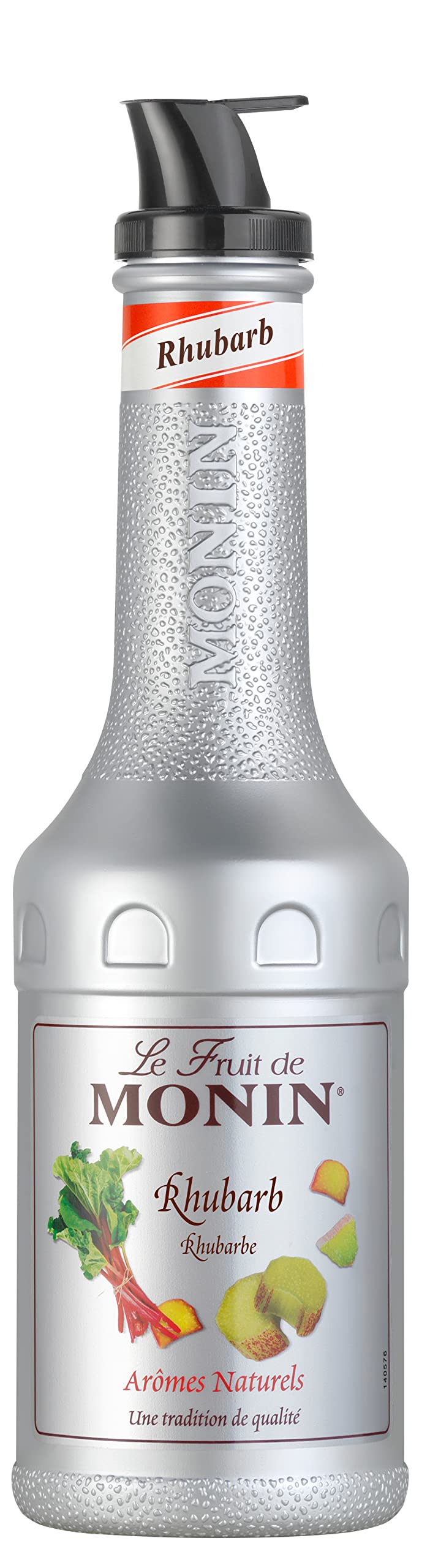 MONIN Rhubarb Fruit Mix Puree – 1 Litre Bottle for Cocktails & Drinks