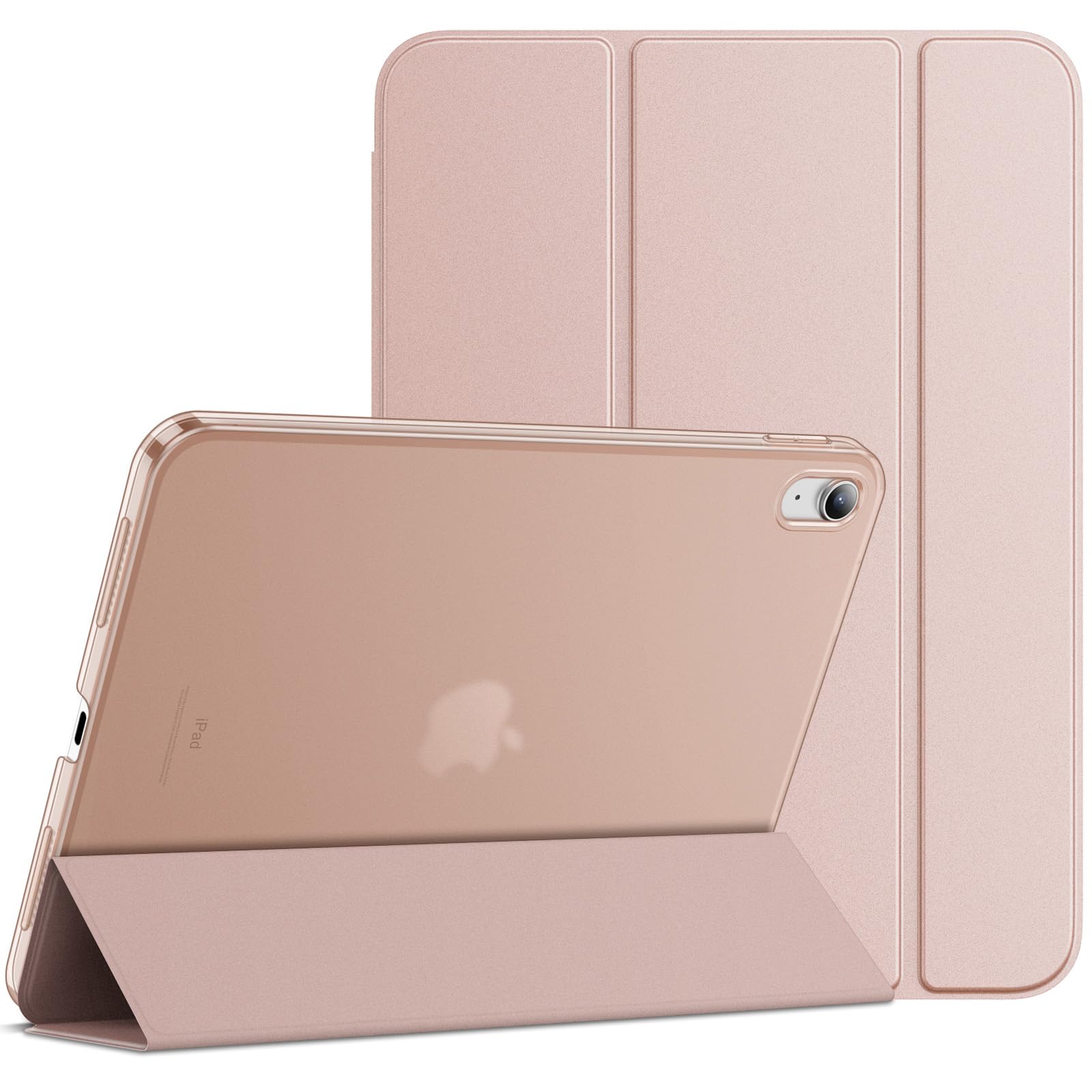 JETech iPad 11th/10th Gen Case | Slim Smart Cover - Rose Gold