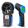 H HOLDPEAK Digital Anemometer & Infrared Thermometer - Wind Speed Meter