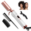 Electric Hot Comb for Wigs | 230°C LCD Hair Straightener