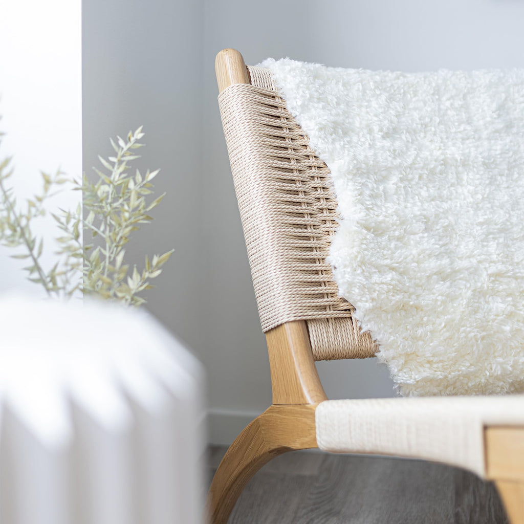 Nordic Sheep Real Sheepskin Rug - White Short Hair 90x60 cm |