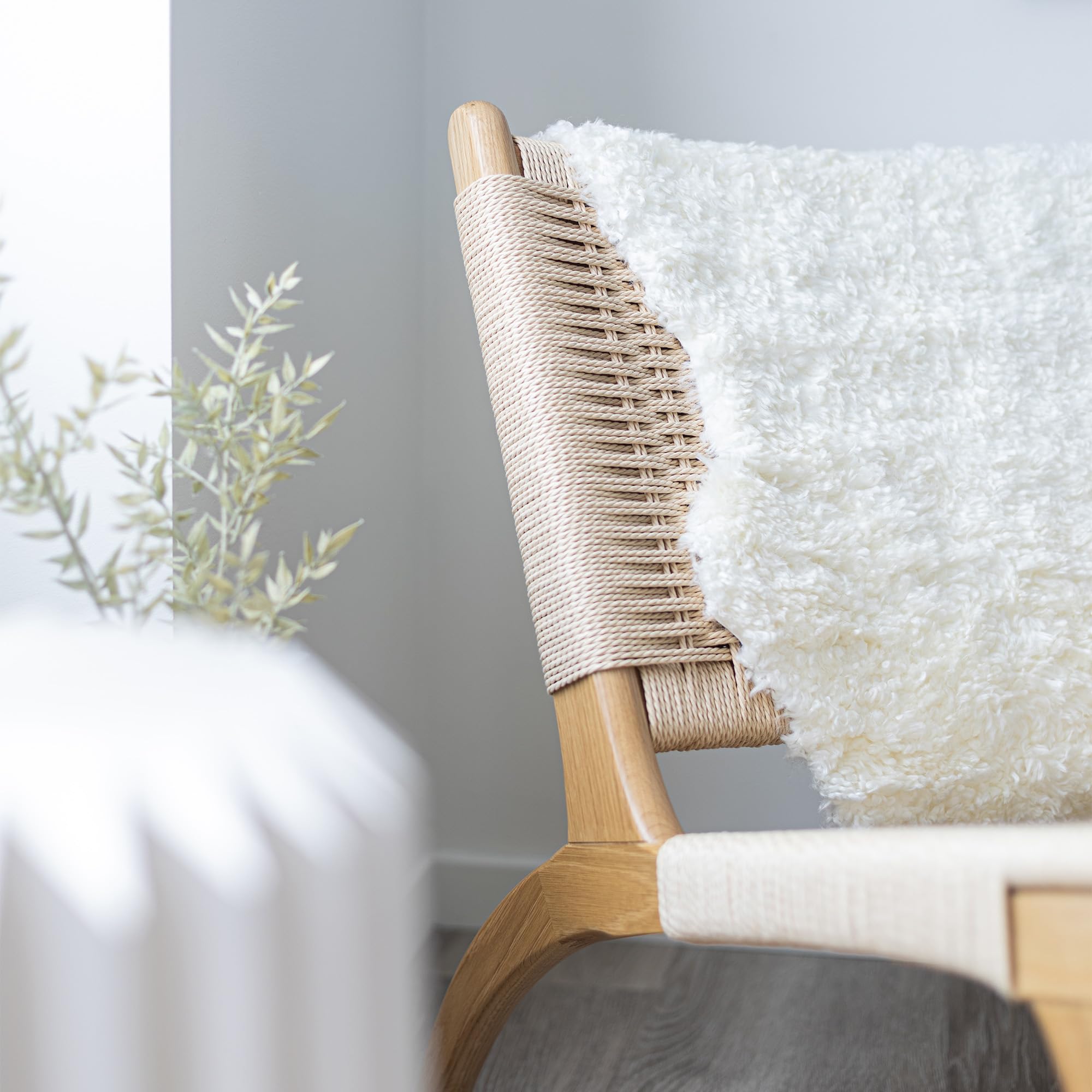Nordic Sheep Real Sheepskin Rug - White Short Hair 90x60 cm |