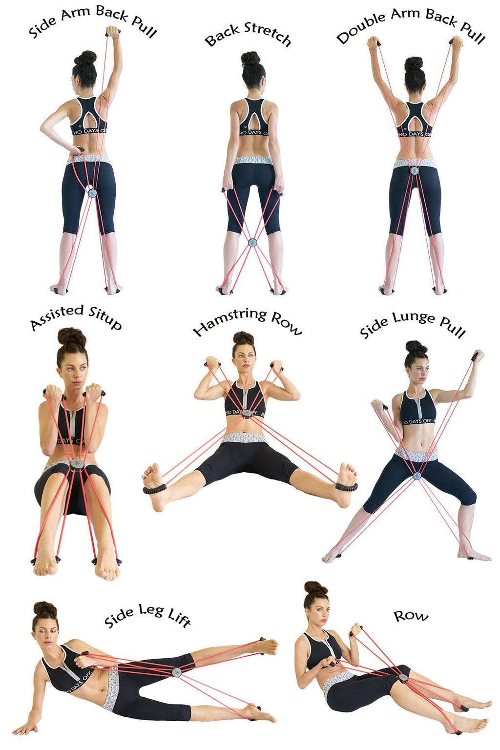 Pilates Reformer Resistance Cords – Core Cross Workout Bands